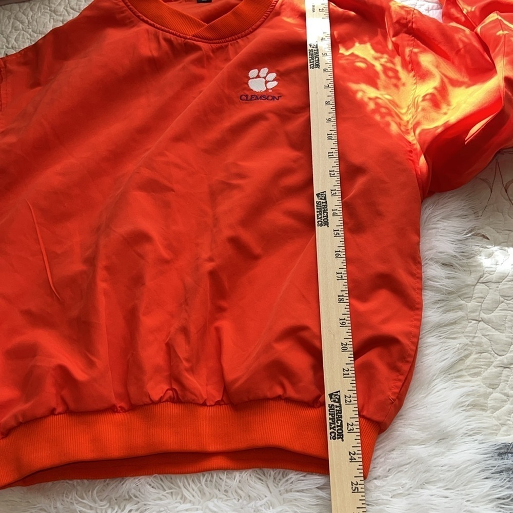 Vantage Clemson Oversized Pullover Windbreaker S - image 8